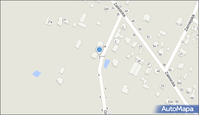 Piotrków Trybunalski, Grabska, 2, mapa Piotrków Trybunalski