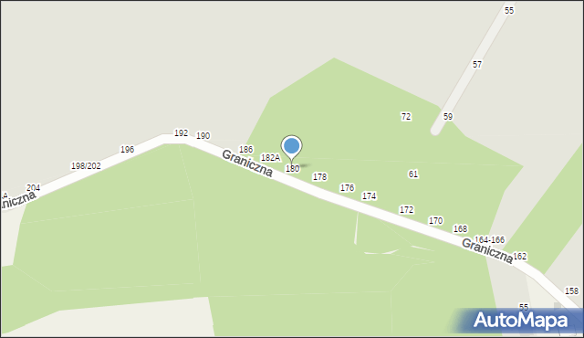 Piotrków Trybunalski, Graniczna, 180, mapa Piotrków Trybunalski