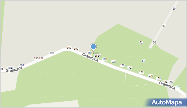 Piotrków Trybunalski, Graniczna, 184, mapa Piotrków Trybunalski