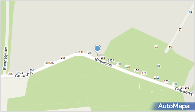 Piotrków Trybunalski, Graniczna, 188, mapa Piotrków Trybunalski