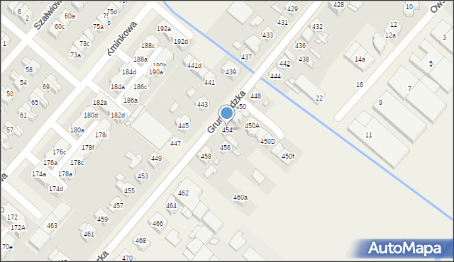 Plewiska, Grunwaldzka, 454, mapa Plewiska