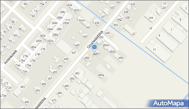 Plewiska, Grunwaldzka, 456, mapa Plewiska