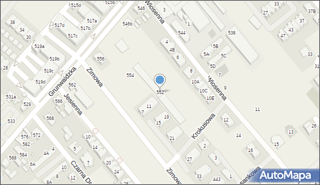 Plewiska, Grunwaldzka, 552, mapa Plewiska
