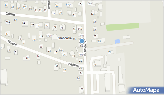 Płock, Graniczna, 54C, mapa Płock