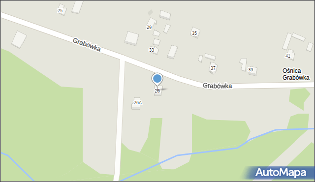 Płock, Grabówka, 26, mapa Płock