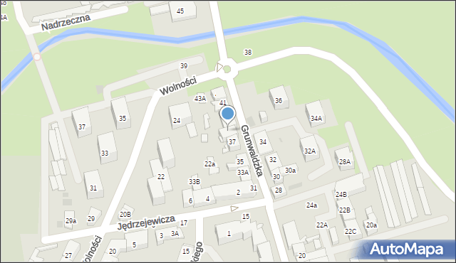 Płońsk, Grunwaldzka, 37A, mapa Płońsk