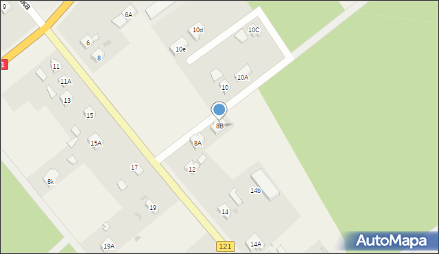 Pniewo, Gryfińska, 8B, mapa Pniewo