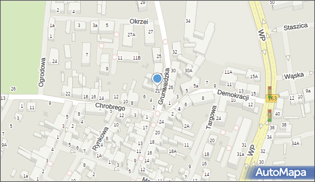 Połczyn-Zdrój, Grunwaldzka, 21, mapa Połczyn-Zdrój
