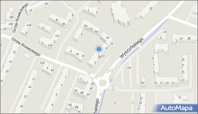 Police, Grota-Roweckiego Stefana, gen., 2a, mapa Police