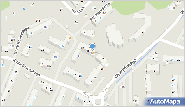 Police, Grota-Roweckiego Stefana, gen., 6d, mapa Police
