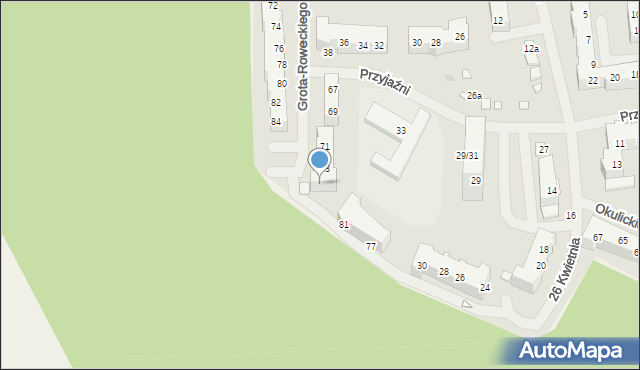 Police, Grota-Roweckiego Stefana, gen., 75, mapa Police
