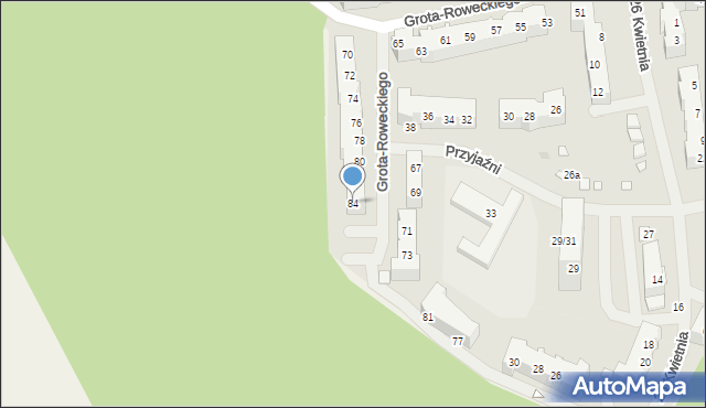 Police, Grota-Roweckiego Stefana, gen., 84, mapa Police