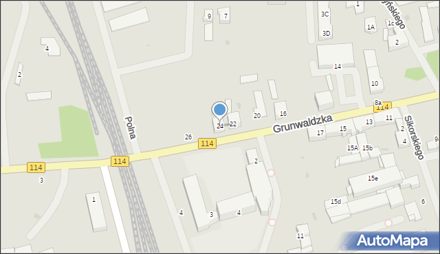Police, Grunwaldzka, 24, mapa Police