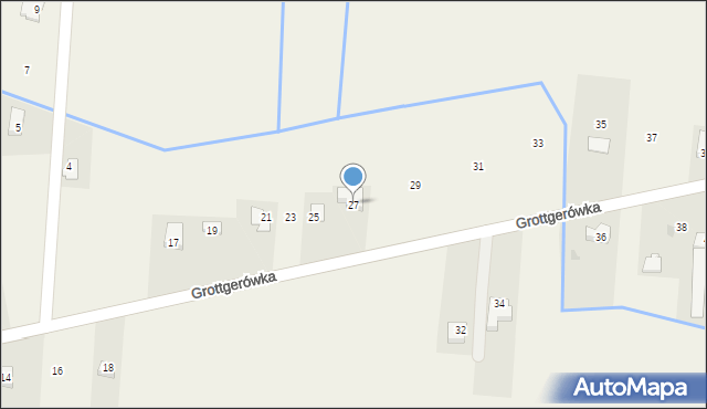 Poręba Wielka, Grottgerówka, 27, mapa Poręba Wielka