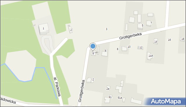 Poręba Wielka, Grottgerówka, 4, mapa Poręba Wielka