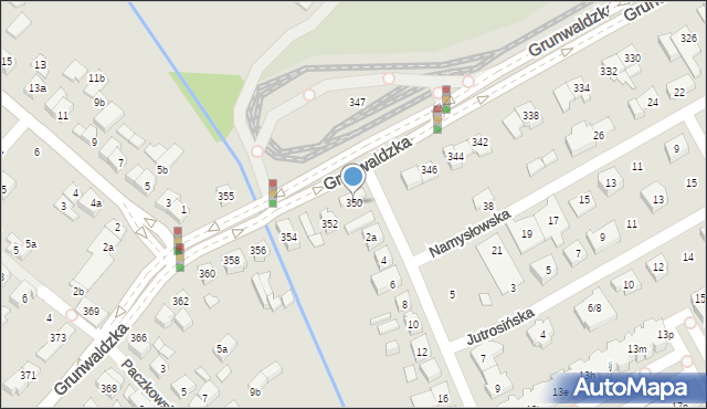 Poznań, Grunwaldzka, 350, mapa Poznania