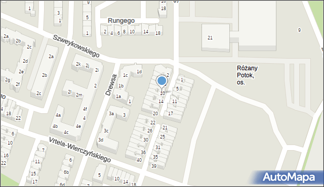 Poznań, Grochmalickiego Jana, 10, mapa Poznania