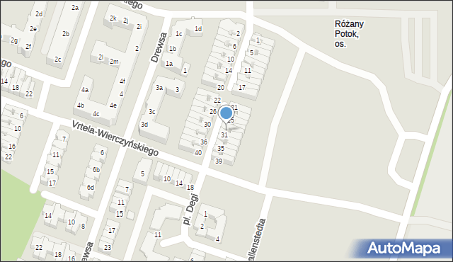 Poznań, Grochmalickiego Jana, 29, mapa Poznania