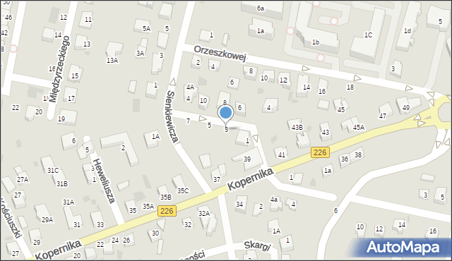 Pruszcz Gdański, Grabowskiego Adama Stanisława, bp., 3, mapa Pruszcz Gdański