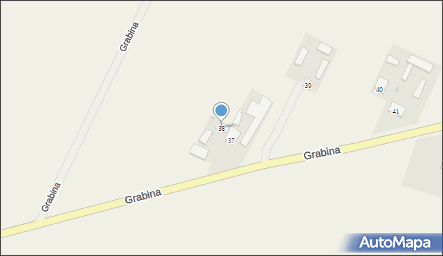 Przedbórz, Grabina, 38, mapa Przedbórz