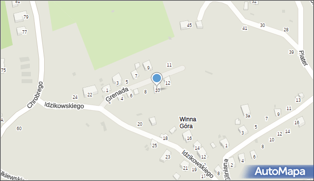 Przemyśl, Grenada, 10, mapa Przemyśla