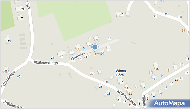 Przemyśl, Grenada, 8, mapa Przemyśla