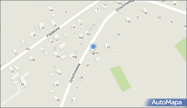 Przemyśl, Grochowska, 65, mapa Przemyśla