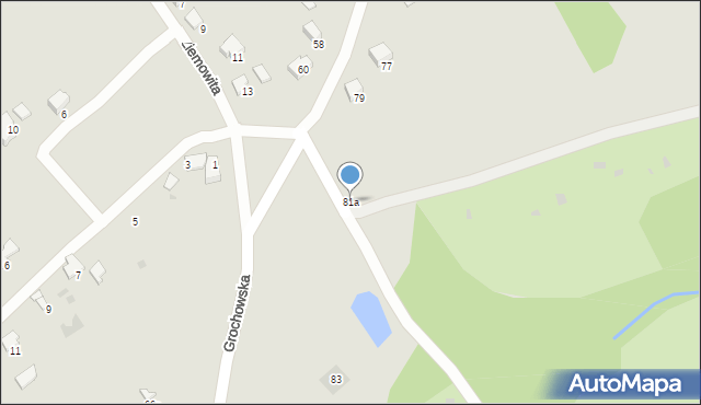 Przemyśl, Grochowska, 81a, mapa Przemyśla