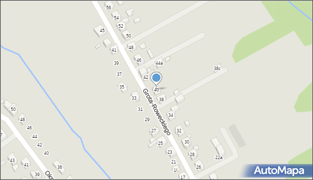 Pszów, Grota-Roweckiego Stefana, gen., 40, mapa Pszów