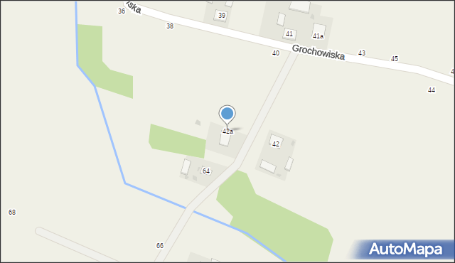 Radgoszcz, Grochowiska, 42a, mapa Radgoszcz