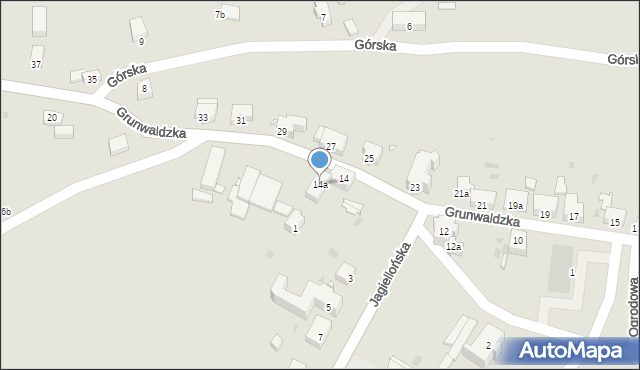 Radków, Grunwaldzka, 14a, mapa Radków