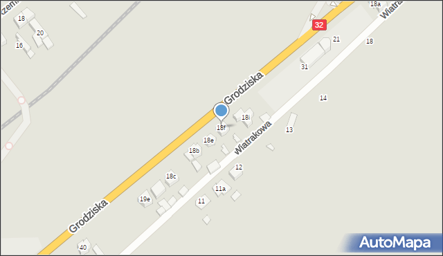 Rakoniewice, Grodziska, 18f, mapa Rakoniewice