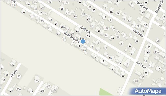 Raszyn, Grocholicka, 3c, mapa Raszyn