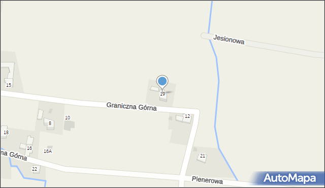 Roczyny, Graniczna Górna, 19, mapa Roczyny