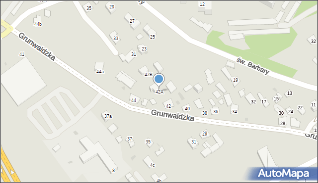 Ropczyce, Grunwaldzka, 42A, mapa Ropczyce