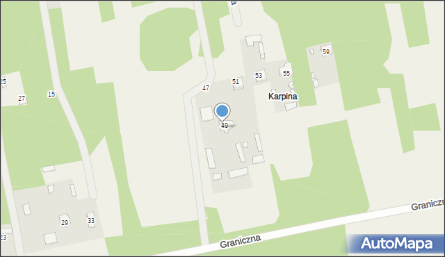 Rudka, Graniczna, 52, mapa Rudka