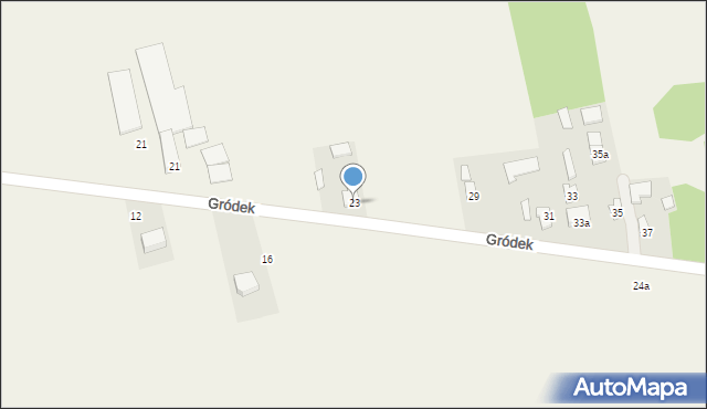 Ruszkowice, Gródek, 23, mapa Ruszkowice