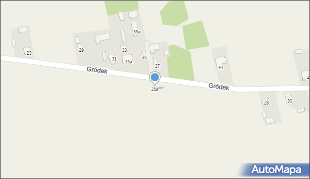 Ruszkowice, Gródek, 24a, mapa Ruszkowice