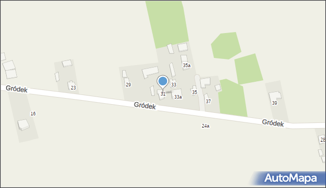 Ruszkowice, Gródek, 31, mapa Ruszkowice