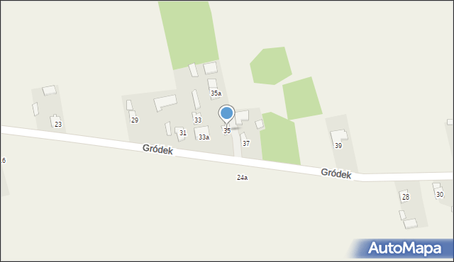 Ruszkowice, Gródek, 35, mapa Ruszkowice