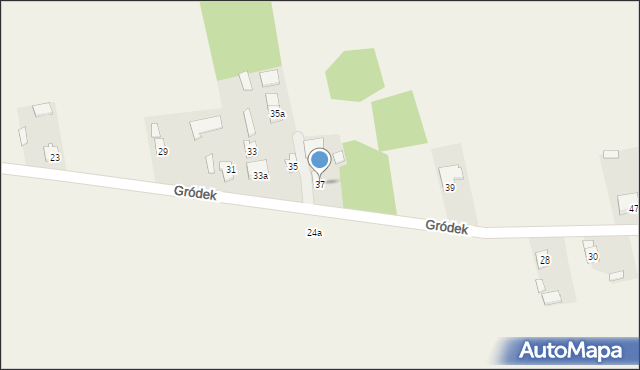 Ruszkowice, Gródek, 37, mapa Ruszkowice