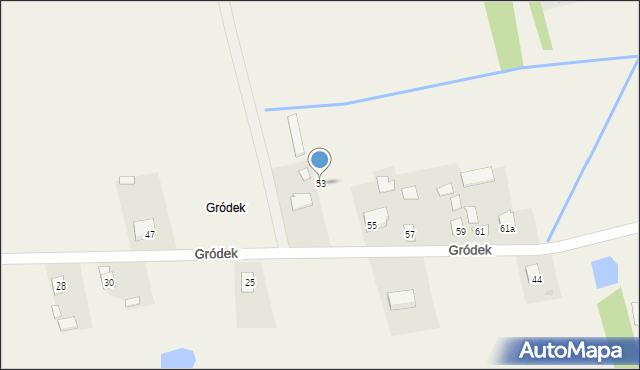 Ruszkowice, Gródek, 53, mapa Ruszkowice