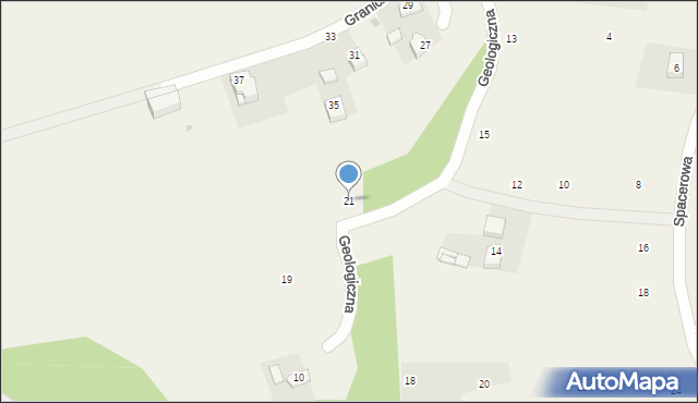 Rybna, Graniczna, 21, mapa Rybna