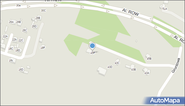 Rybnik, Gruntowa, 43F, mapa Rybnika