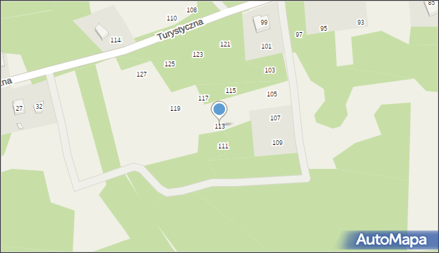 Ryczów, Grochowiecka, 113, mapa Ryczów