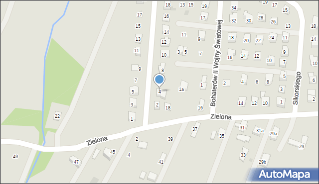 Rymanów, Grota-Roweckiego Stefana, gen., 4, mapa Rymanów