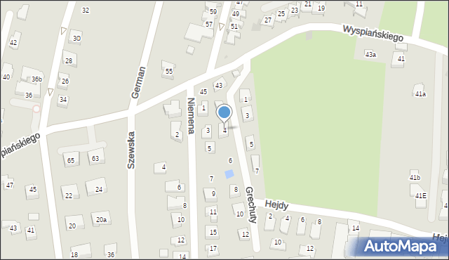 Rzeszów, Grechuty Marka, 4, mapa Rzeszów