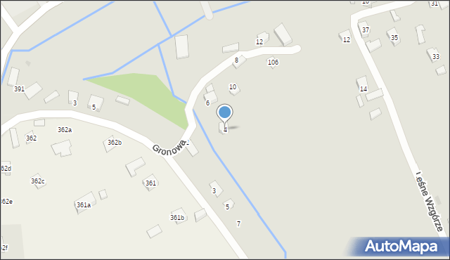 Rzeszów, Gronowa, 4, mapa Rzeszów