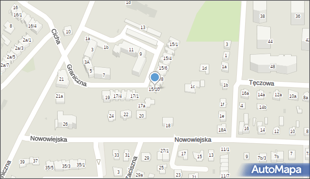 Rzeszów, Graniczna, 15/10, mapa Rzeszów