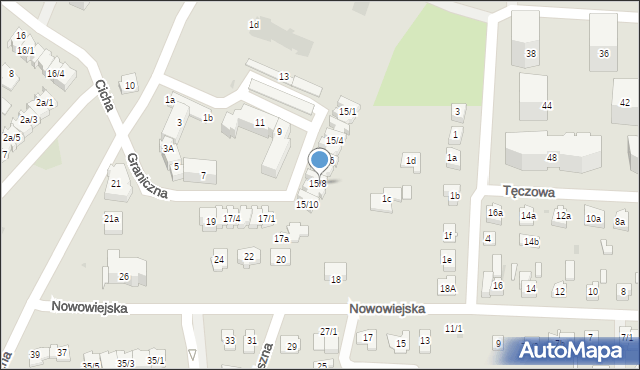 Rzeszów, Graniczna, 15/8, mapa Rzeszów